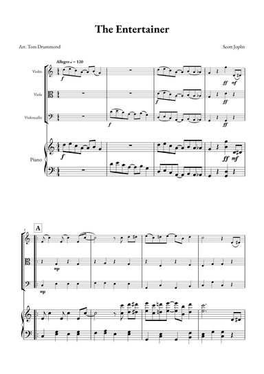 The Entertainer (arr. Tom Drummond)