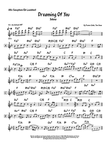 Dreaming Of You (arr. Katsumi WF)