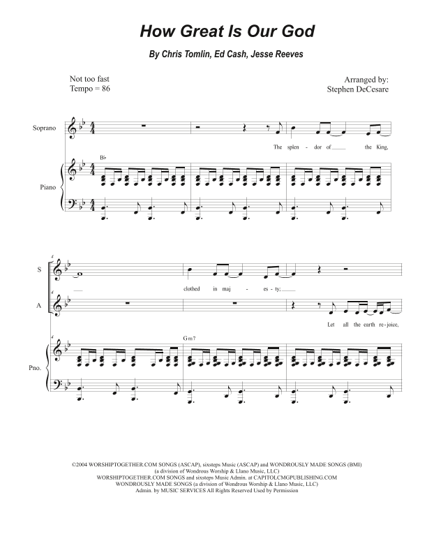 How Great Is Our God (arr. Stephen DeCesare)