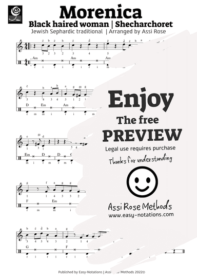 Morenica (Shecharchoret) (arr. Assi Rose)