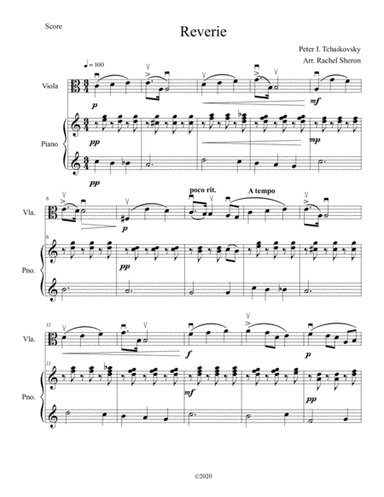 Reverie (arr. Rachel Sheron)