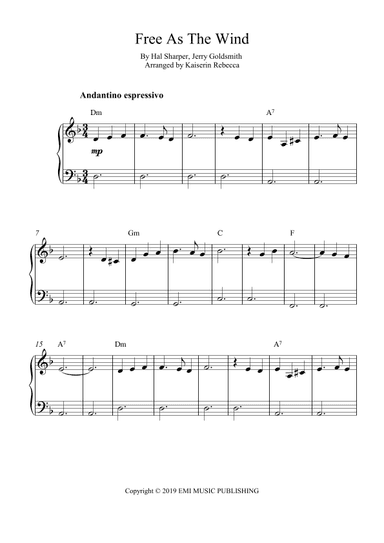Free As The Wind (arr. Kaiserin Rebecca)