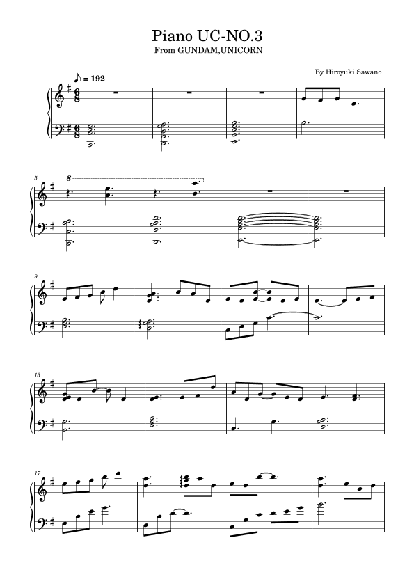 Piano Uc-no.3 (arr. poon)