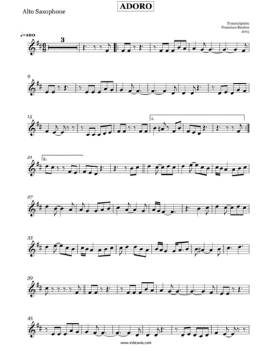 Adoro (arr. Francisco Benitez)