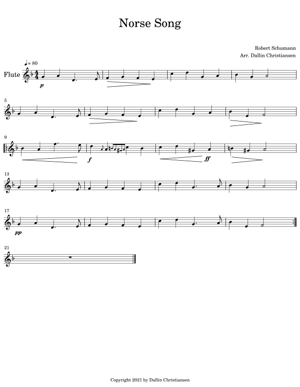 Norse Song (arr. Dallin Christiansen)