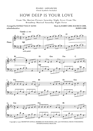 How Deep Is Your Love (arr. Danilo "Daca" Alves)