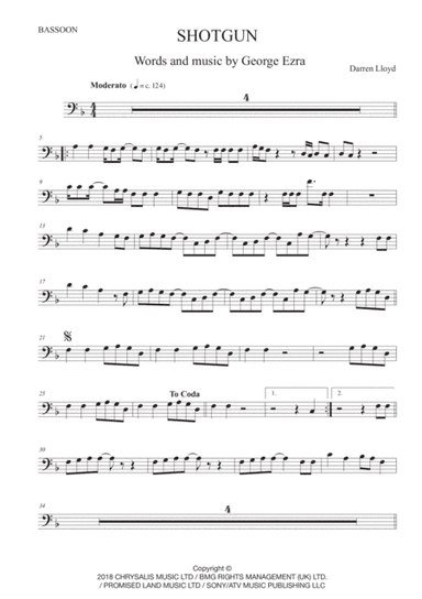 Shotgun (arr. Darren Lloyd)