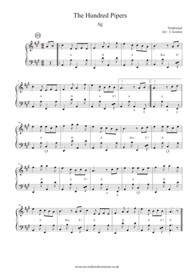 The Hundred Pipers (arr. Julia Gordon)
