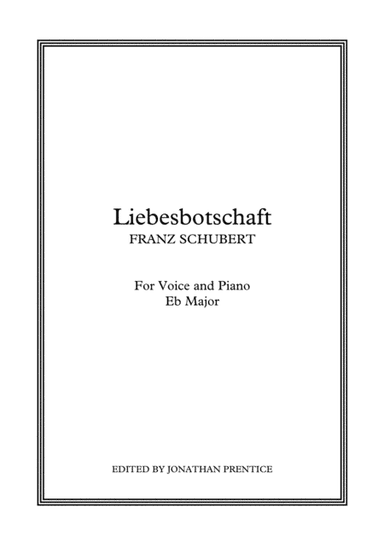 Liebesbotschaft (Eb Major) (arr. Jonathan Prentice)