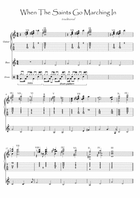 When the Saints Go Marching In Jazz Ensemble (arr. PianoSheetNow)