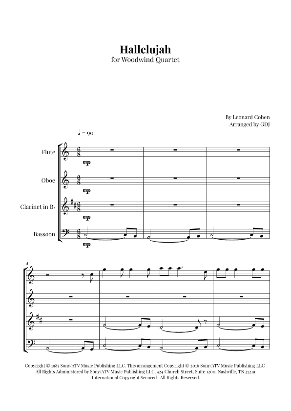 Hallelujah (arr. GDJ)