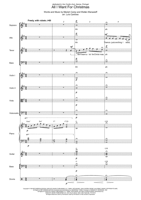 All I Want For Christmas Is You (arr. Luís Cardoso)