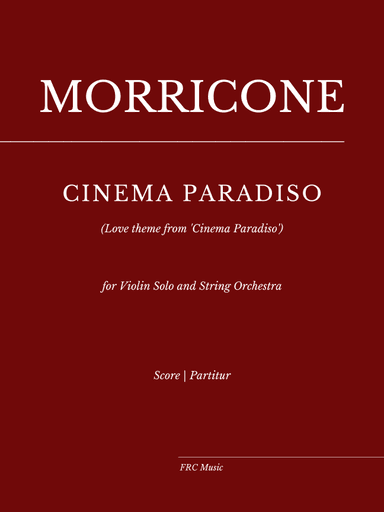 Cinema Paradiso (arr. Flavio Regis Cunha)