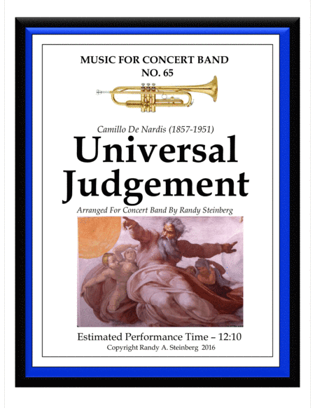 Universal Judgement - De Nardis (arr. Randy Steinberg)