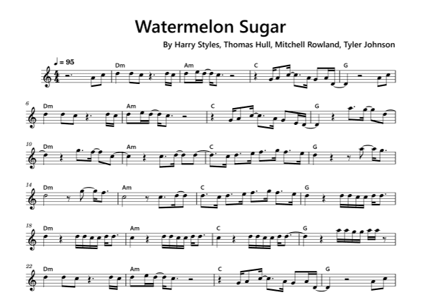Watermelon Sugar (arr. Funtom)