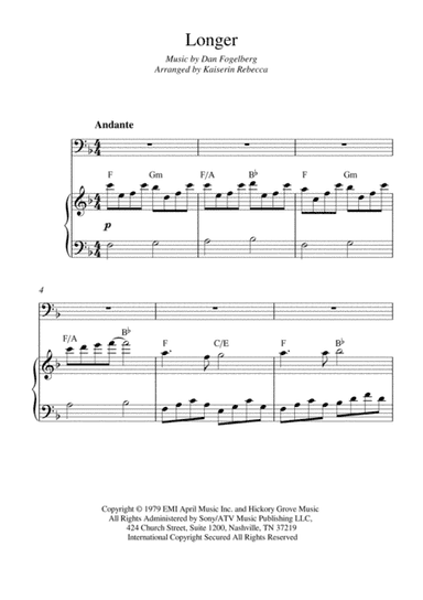 Longer (arr. Kaiserin Rebecca)