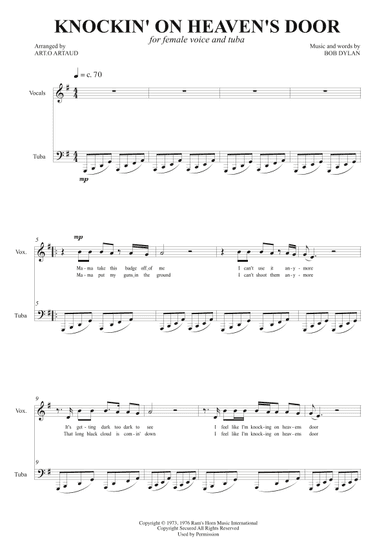 Knockin' On Heaven's Door (arr. Art.o Artaud)