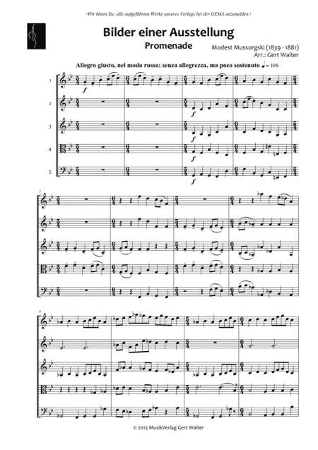 Promenade (arr. Gert Th. Walter)