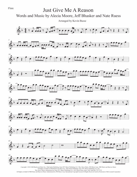 Just Give Me A Reason (arr. Kevin Busse)