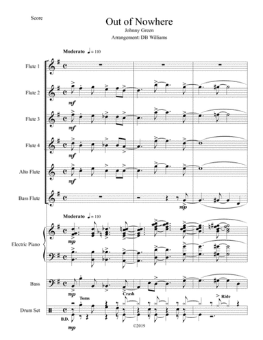 Out Of Nowhere (arr. DB Williams)