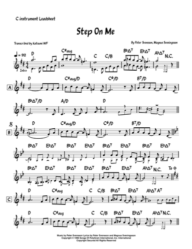 Step On Me (arr. Katsumi WF)