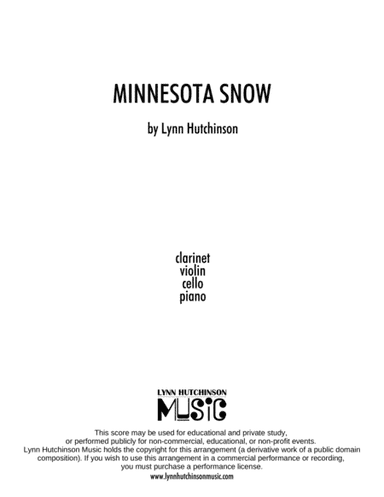 Minnesota Snow (Clarinet / Piano Trio