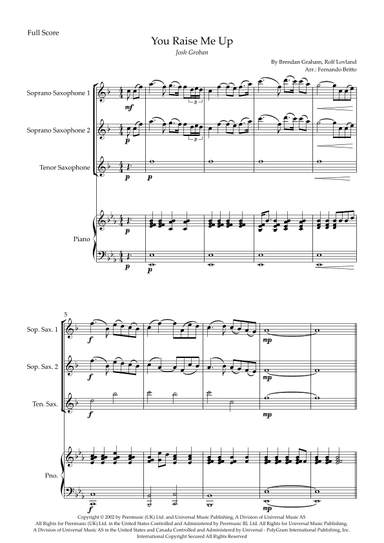 You Raise Me Up (arr. Fernando Britto)
