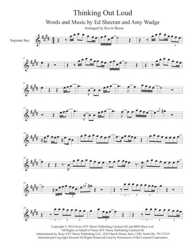 Thinking Out Loud (arr. Kevin Busse)