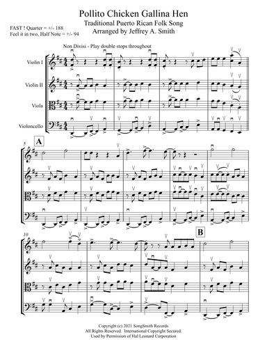 Pollito Chicken, Gallina Hen (arr. Jeffrey A. Smith)