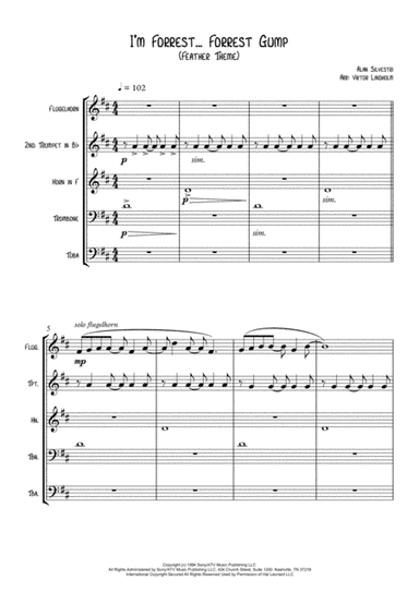 Forrest Gump - Main Title (Feather Theme)  from the Paramount Motion Picture FORREST GUMP (arr. Viktor Lindholm)