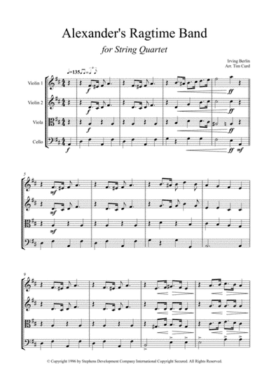Alexander's Ragtime Band (arr. Tim Curd)