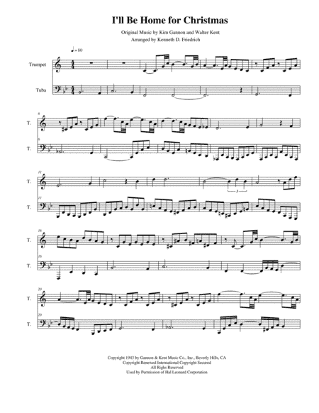 I'll Be Home For Christmas (arr. Kenneth D. Friedrich)