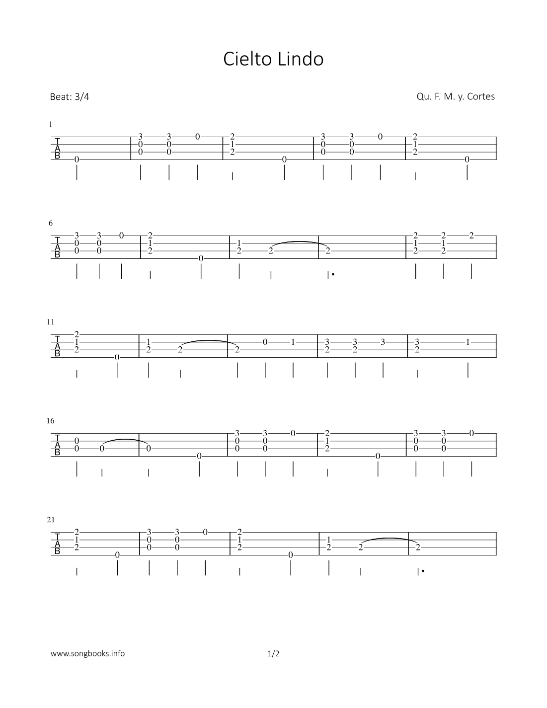 Cielto Lindo (arr. Bettina Schipp)