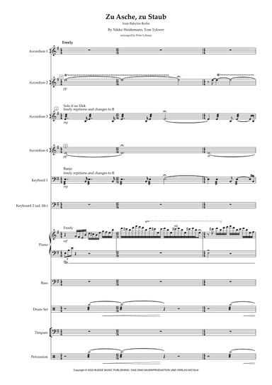 Zu Asche, Zu Staub (arr. Peter Lohmar)