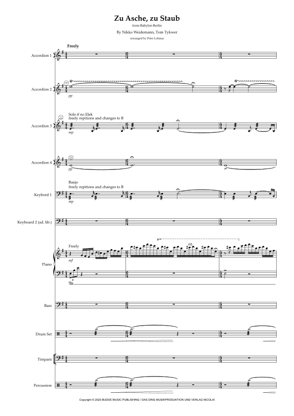 Zu Asche, Zu Staub (arr. Peter Lohmar)