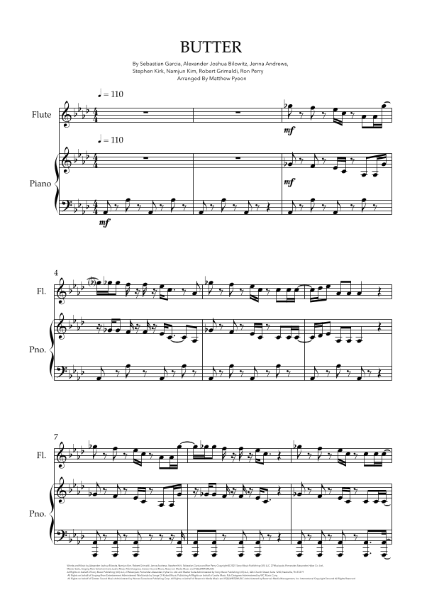 Butter (arr. Matthew pyeon)
