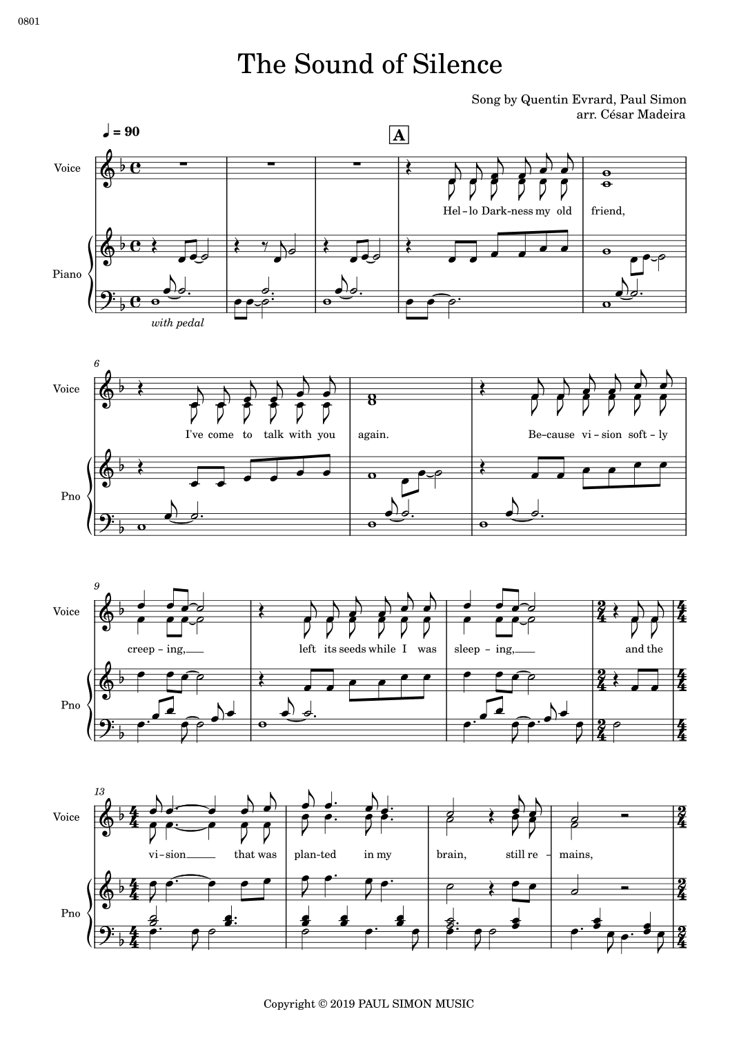 The Sound Of Silence (arr. César Madeira)