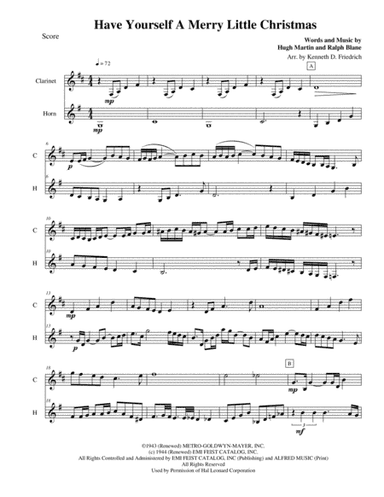 Have Yourself A Merry Little Christmas  from MEET ME IN ST. LOUIS (arr. Kenneth D. Friedrich)