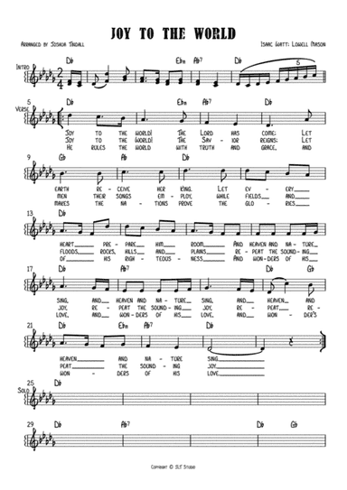 Joy To The World (a Christmas Prayer) (arr. Joshua Tindall)