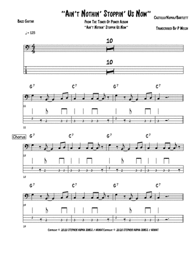 Ain T Nothing Stopping Us Now (arr. Accubass)