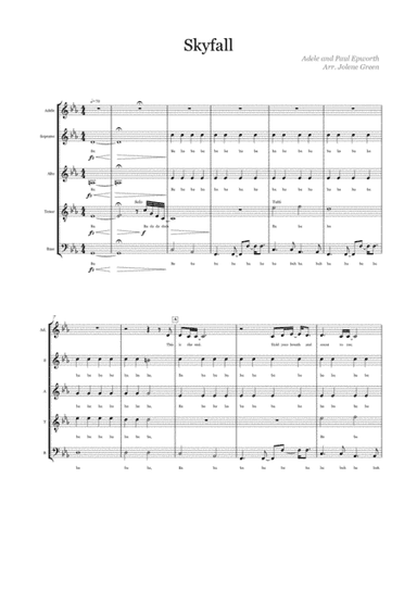Skyfall (arr. Jolene Green)