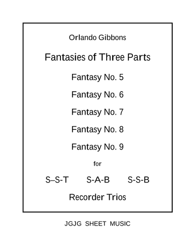 Five Gibbons Fantasies for Recorder Trio (arr. John Geohegan)