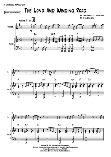 The Long And Winding Road (arr. Andrew Will)