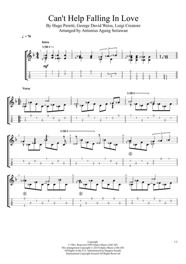 Can't Help Falling In Love (arr. Antonius Agung Setiawan)