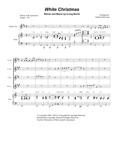 White Christmas (arr. Stephen DeCesare)