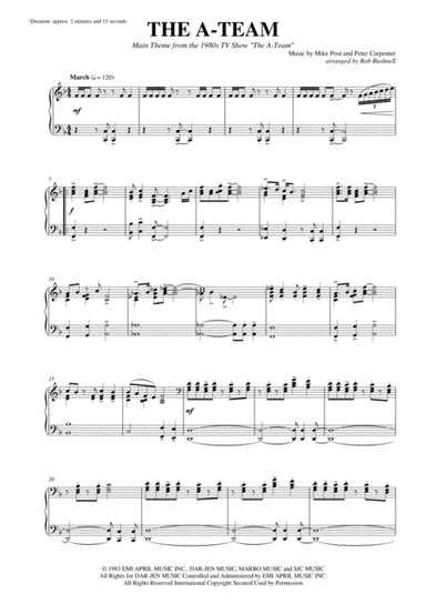 Theme From "the A Team" (arr. Rob Bushnell)