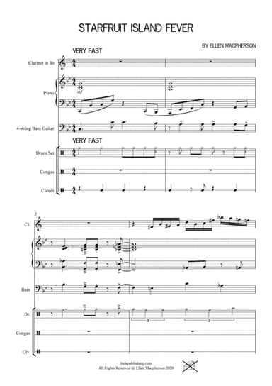 STARFRUIT ISLAND FEVER - Clarinet and Rhythm Section