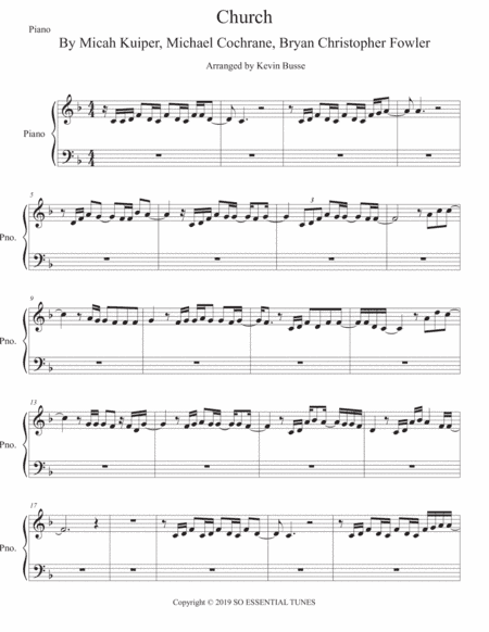 Church (take Me Back) (arr. Kevin Busse)