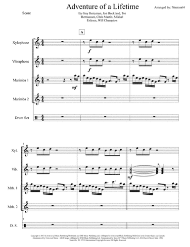 Adventure Of A Lifetime (arr. Tom Catricala)