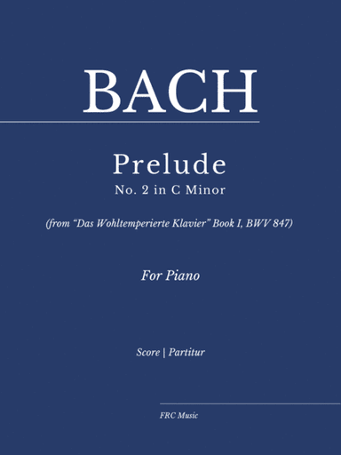 Prélude No. 2 in C Minor (from “Das Wohltemperierte Klavier” Book I, BWV 847) (arr. Flavio Regis Cunha)